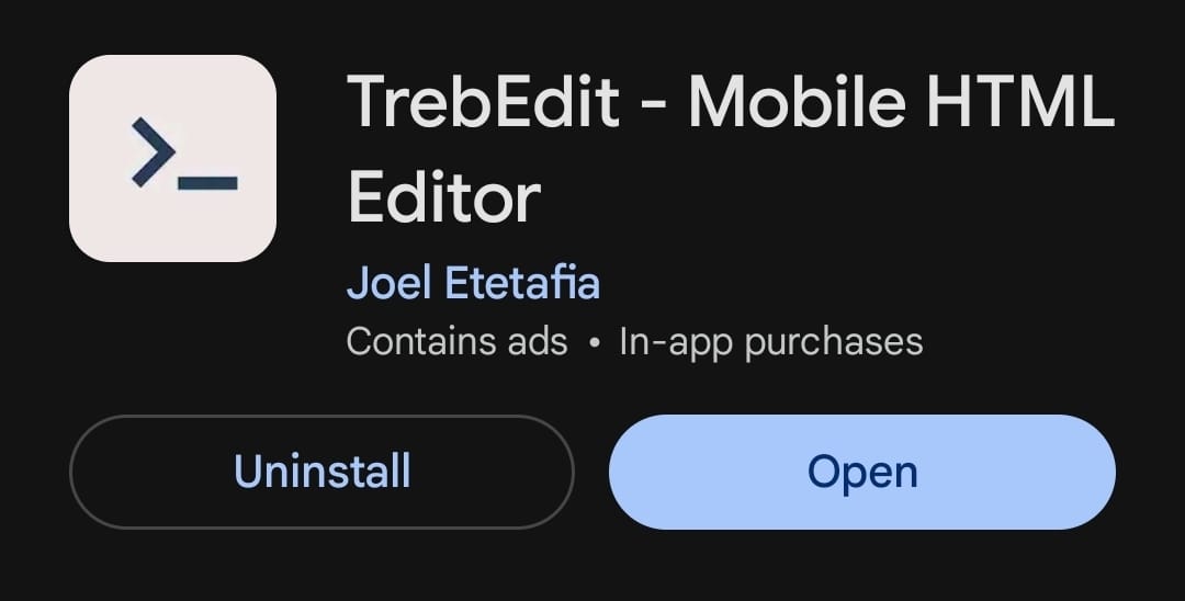 TrebEdit PlayStore TrebEdit PlayStore